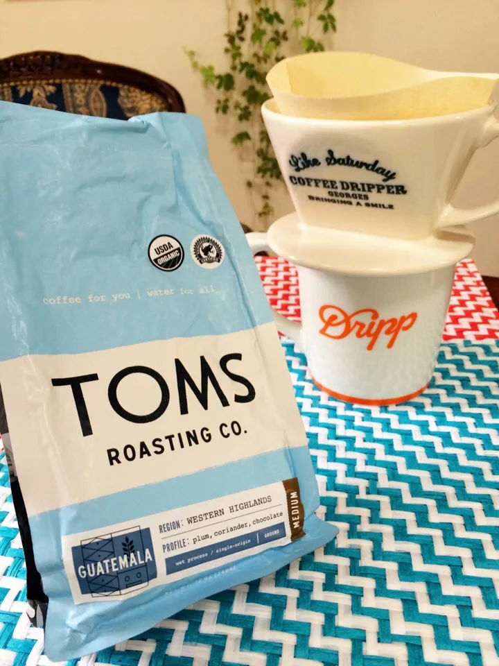 今日の☕️うちカフェ💕コーヒーはオーガニック✨TOMS ROASTING CO.✨のこれ☝️ GUATEMALA MEDIUM☕️✨|chieさん