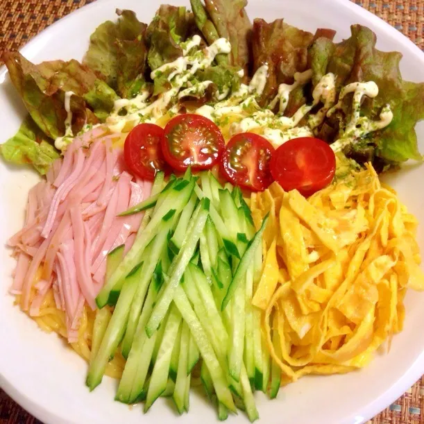 こんにゃく麺の冷やし中華|chacoさん