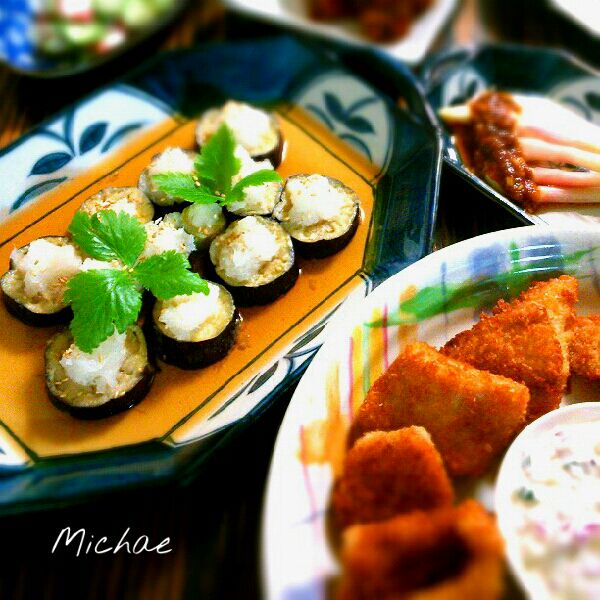 揚げ出汁茄子 アブラガレイのタルタルフライ Michae Snapdish スナップディッシュ Id Llz4qa