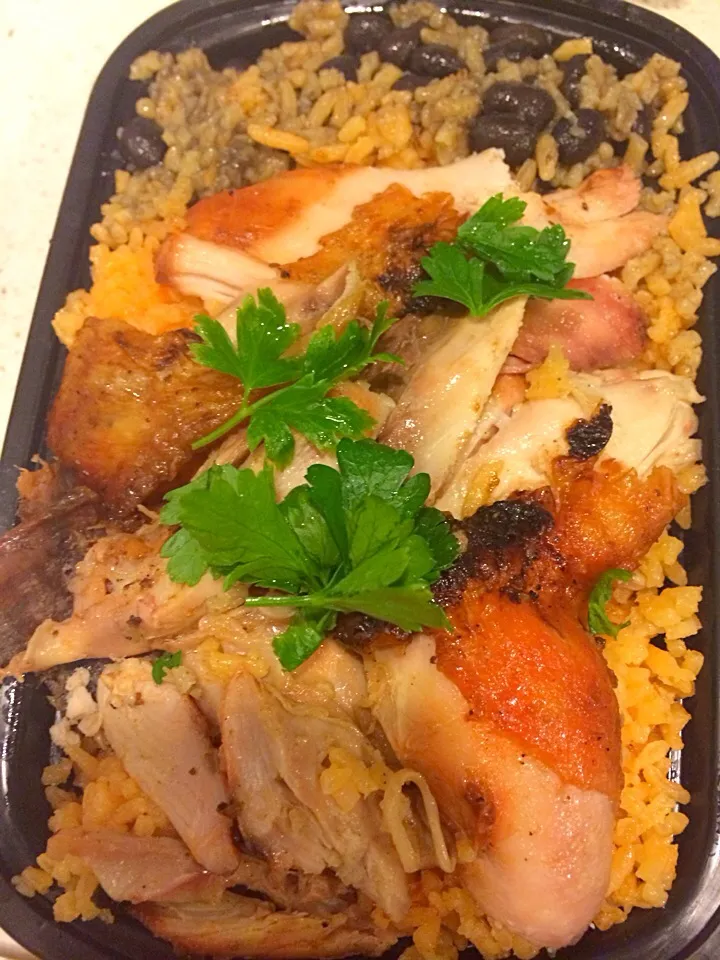 Snapdishの料理写真:Roasted chicken with rice & bean|erisさん