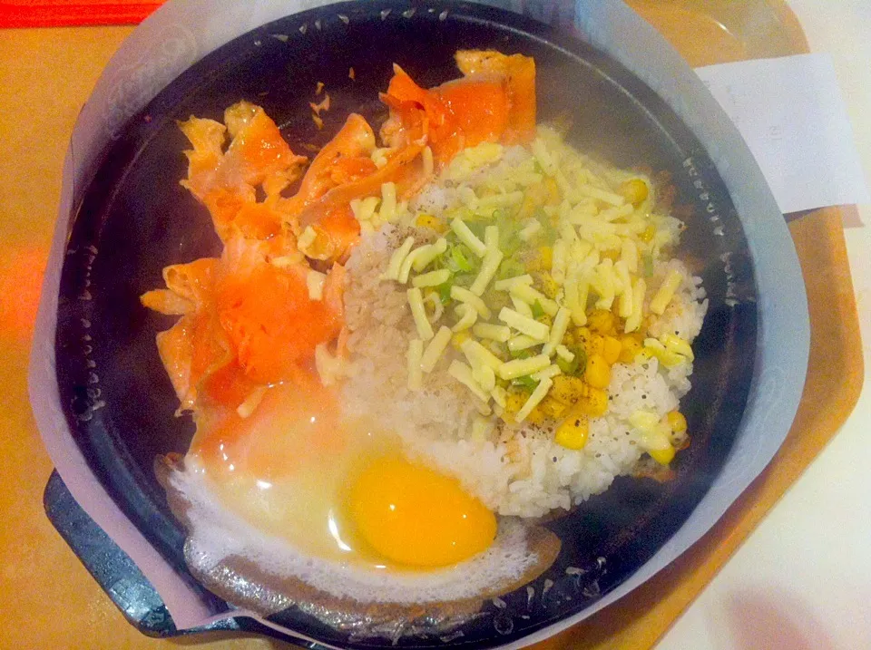 Salmon & egg with rice|skyblueさん