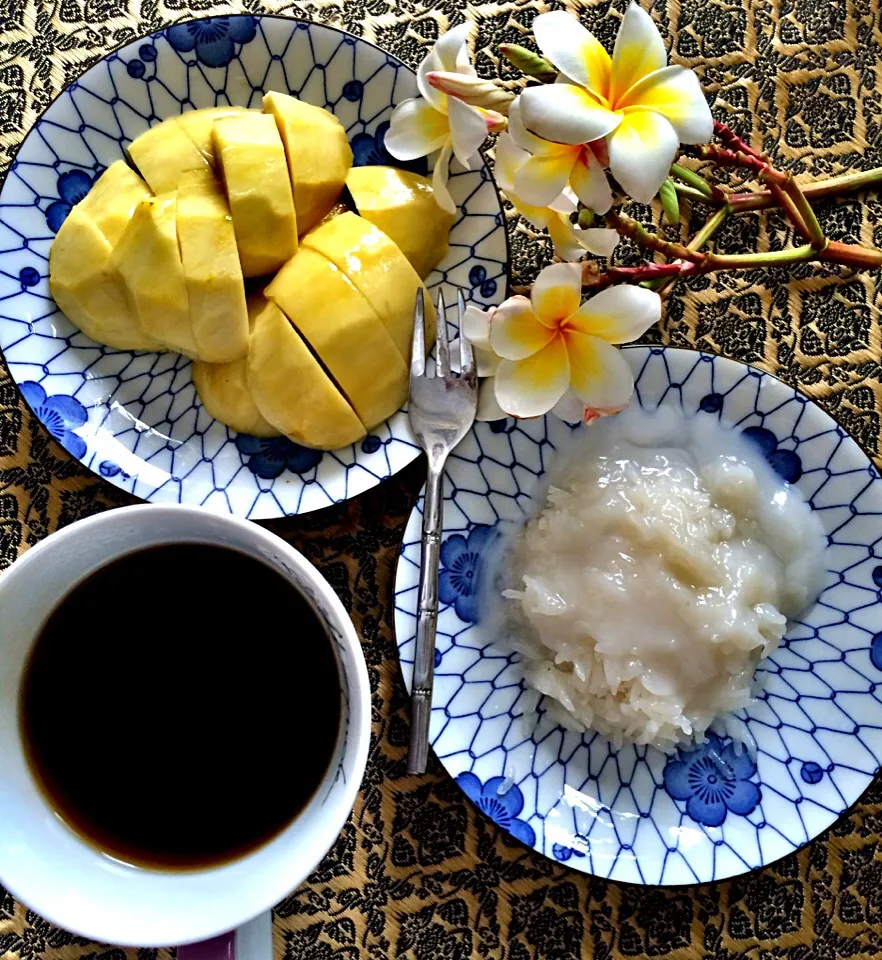 Sticky rice w mango|jirawanさん