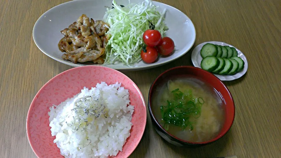 豚肉しょうが焼きランチ|みあこさん