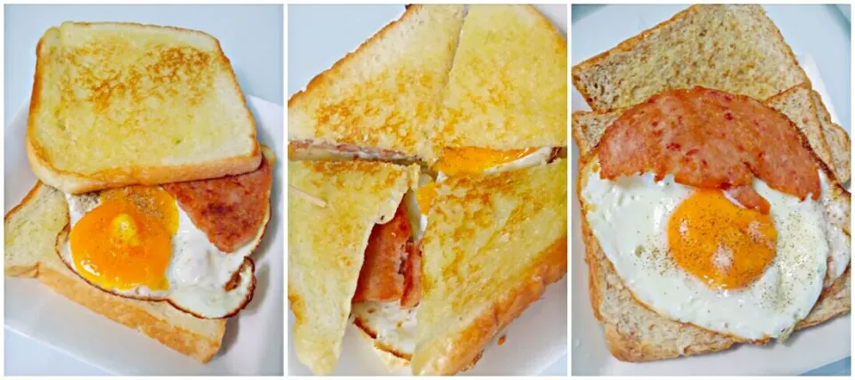 Snapdishの料理写真:Fried Egg Luncheon meat Sandwiches|🌷lynnlicious🌷さん