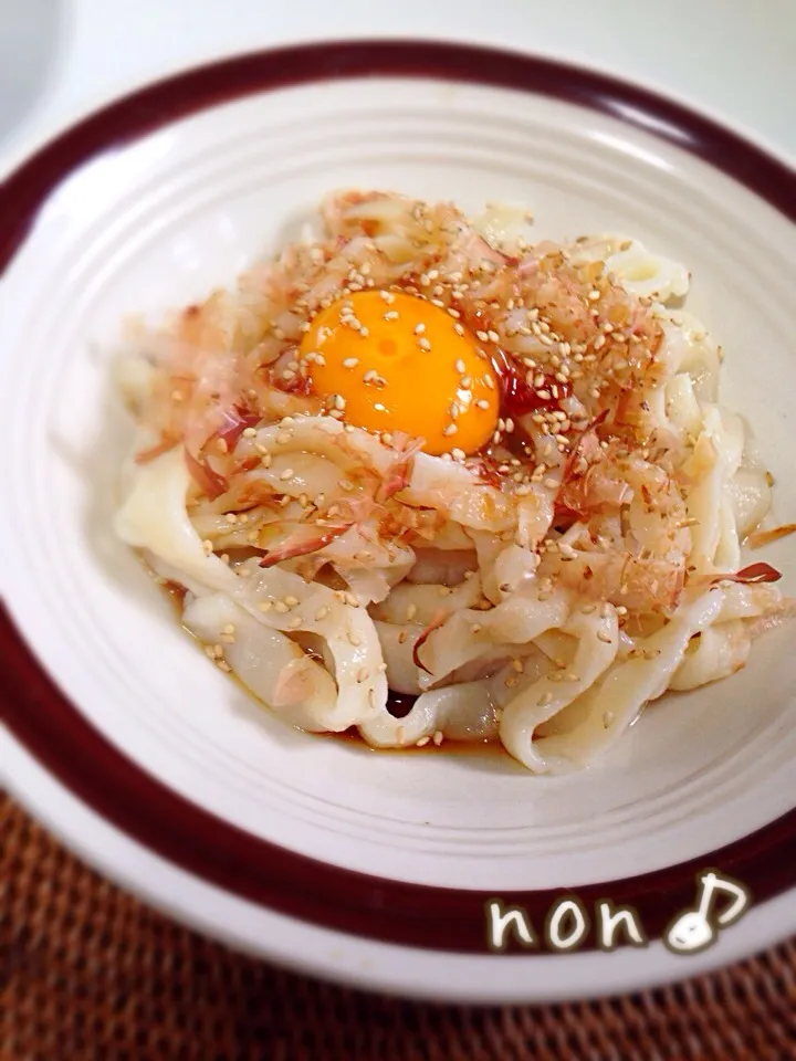 Snapdishの料理写真:初挑戦❗️手打ちうどん(*´σｰ｀)ｴﾍﾍ|nonさん