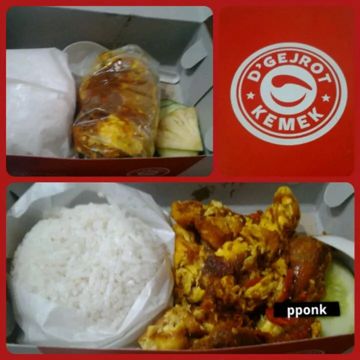 nasi kudu & ayam telor tahu gejrot :9 :9 :9|pinkpinkponk♥さん