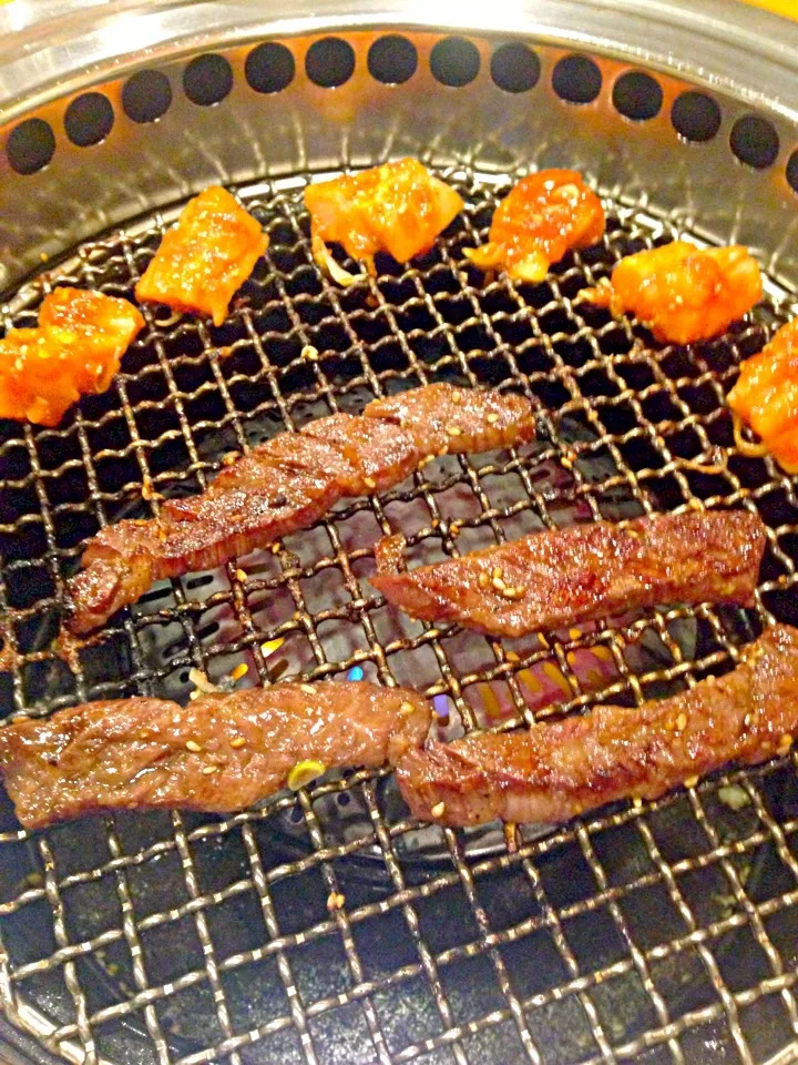 焼き肉 ハラミと上ミノ|るしふぁーさん