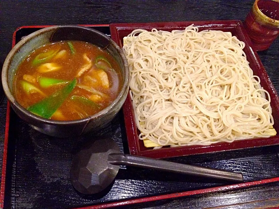 真御膳そば葉実皮 鴨カレーセイロ|カウンター嬢さん