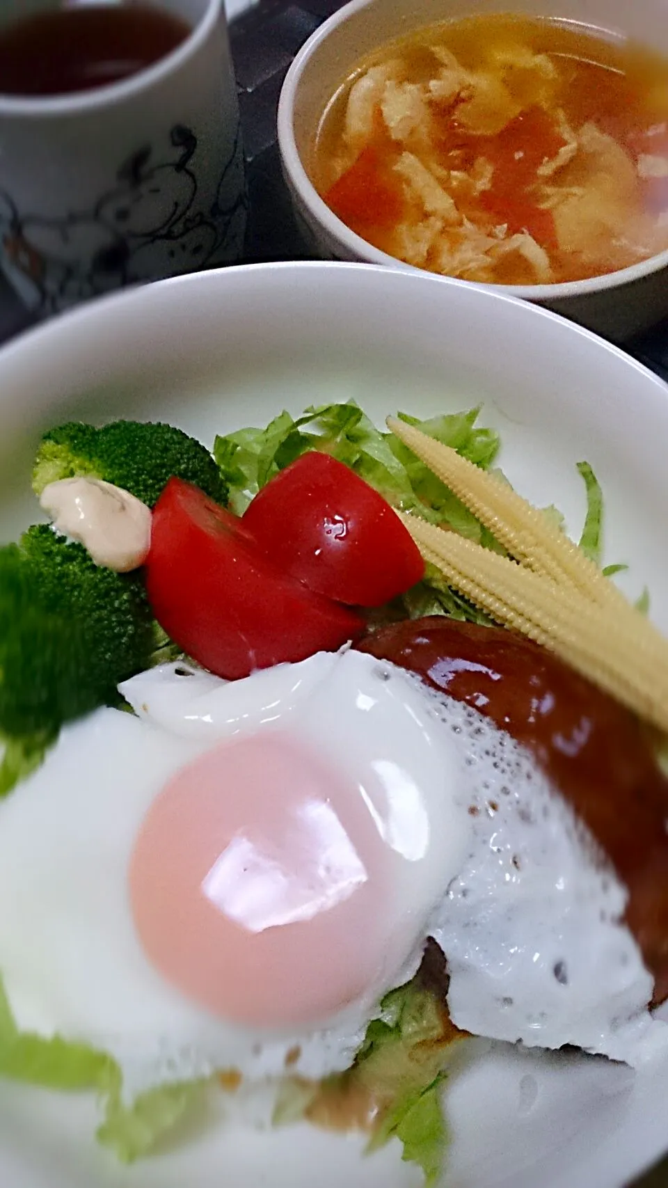 ロコモコ風丼♡|えびぱんさん