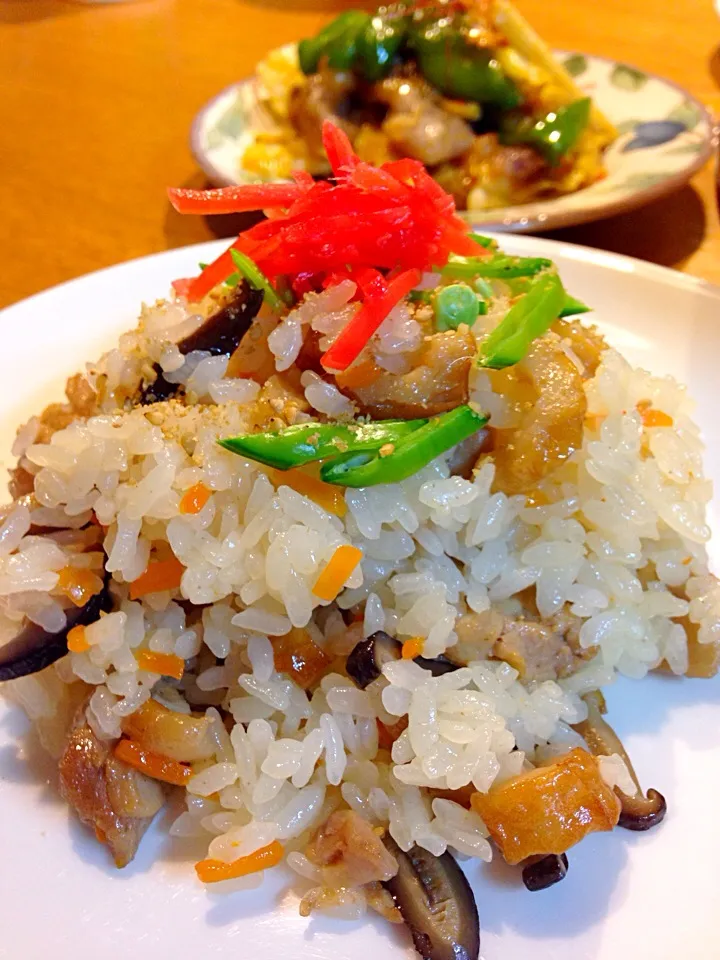 鶏肉と野菜のちらし寿司|まつださんさん