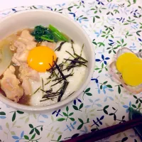 Snapdishの料理写真:かしわとろろそば|まいたろさん