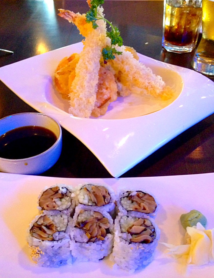 Shiitake Mushroom Roll and Tempura/MyRaX SnapDish[スナップディッシュ] (ID5izDia)