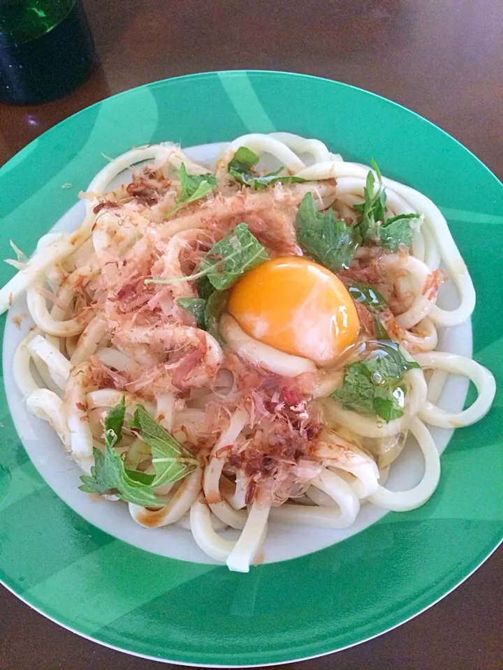 Snapdishの料理写真:釜玉うどんランチ♡|mihoさん