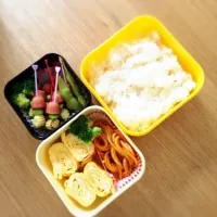 Snapdishの料理写真:ダンナ弁当。|いそのわかめ。さん