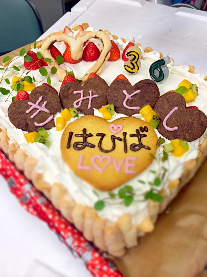 誕生日手作りケーキ|あきらさん