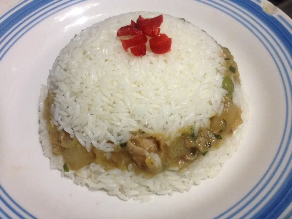 Arroz tapado con Cau Cau de pavita|Justo Romeroさん