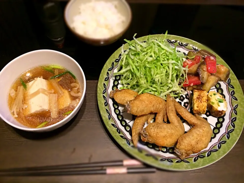 手羽先の素揚げ 豆腐あんかけ|ともみさん