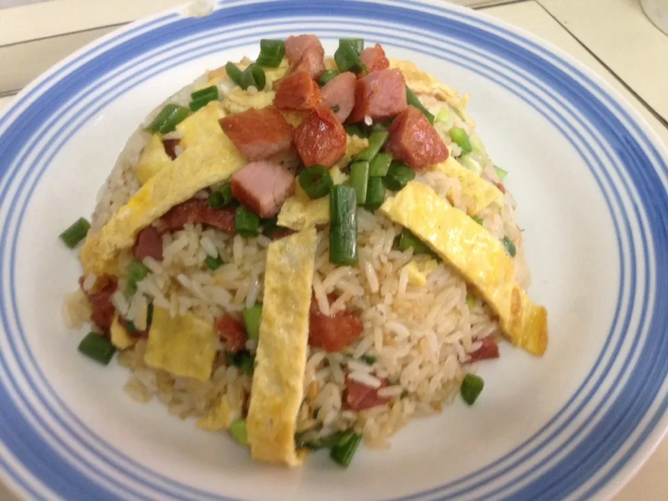 Arroz Chaufa (frito) con Cecina ( chancho ahumado) de la selva peruana|Justo Romeroさん