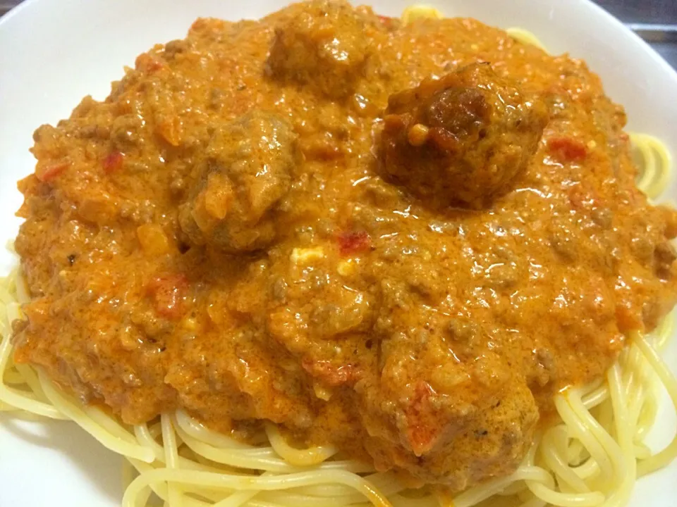 meatball spaghetti❤️|ikeda cristinaさん