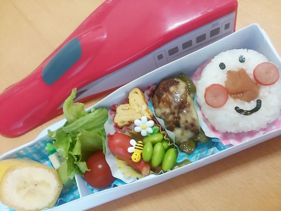 今日のお弁当さん☆アンパンマンを乗せて、こまち発車しま～す♪弁当(*^-^*)|Kayo Matsudaさん