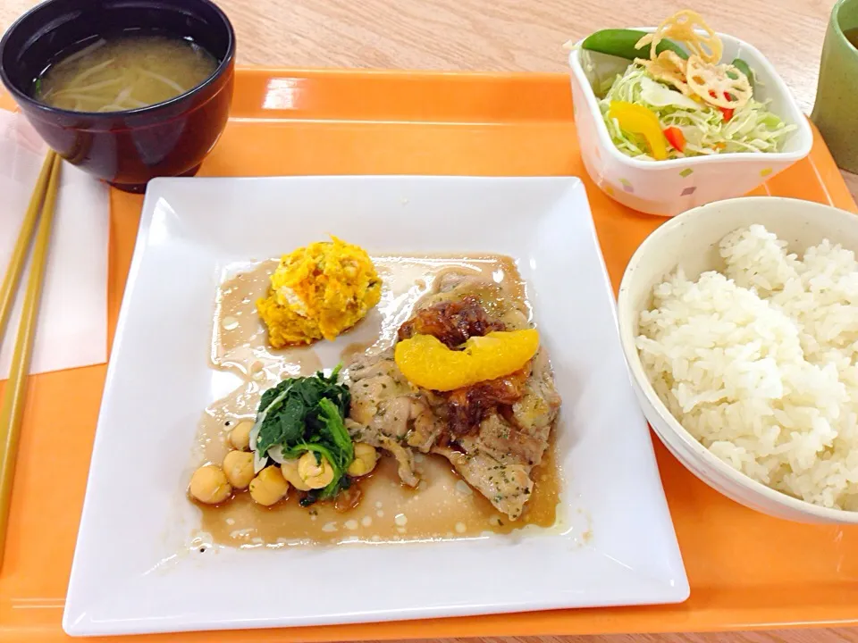 鶏のオーブン焼き(^O^)／（バルサミコ酢と夏ミカンのソース）|すかラインさん