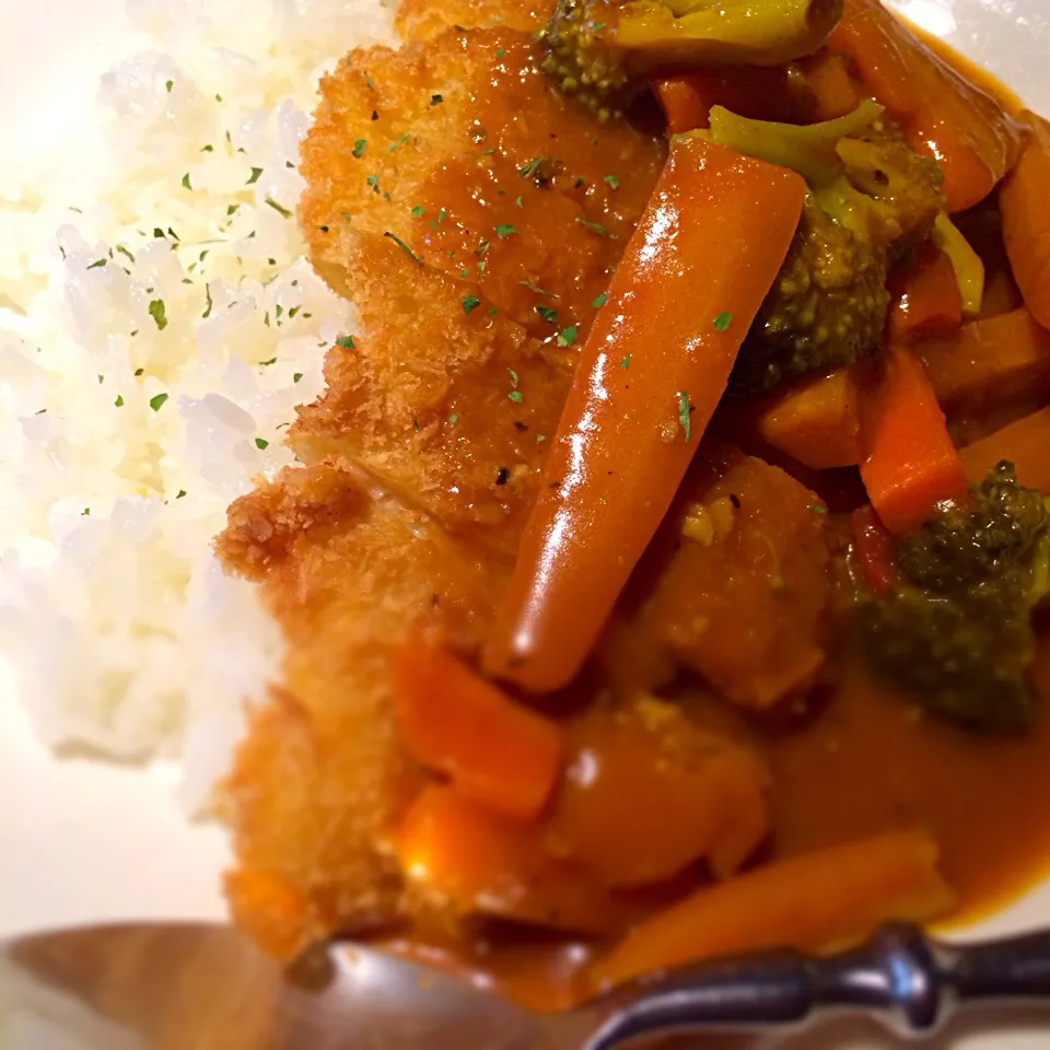 昼ご飯は野菜たっぷりカツカレー。|Masashi Takehiroさん