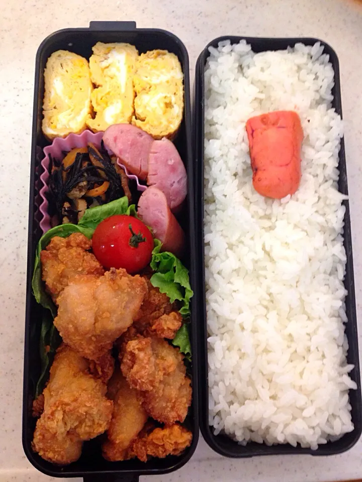 Snapdishの料理写真:唐揚げ弁当❗️|みゆさん