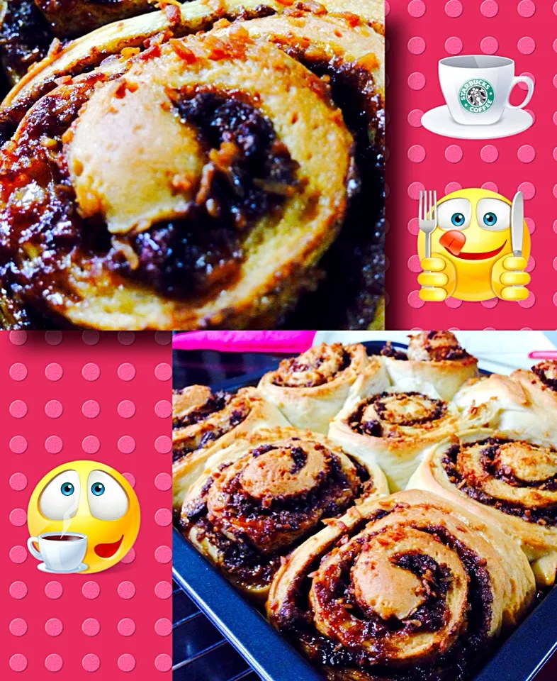 Cinnamon choco nutella bun😁😁😁😁|Angelique Maelyn Goさん