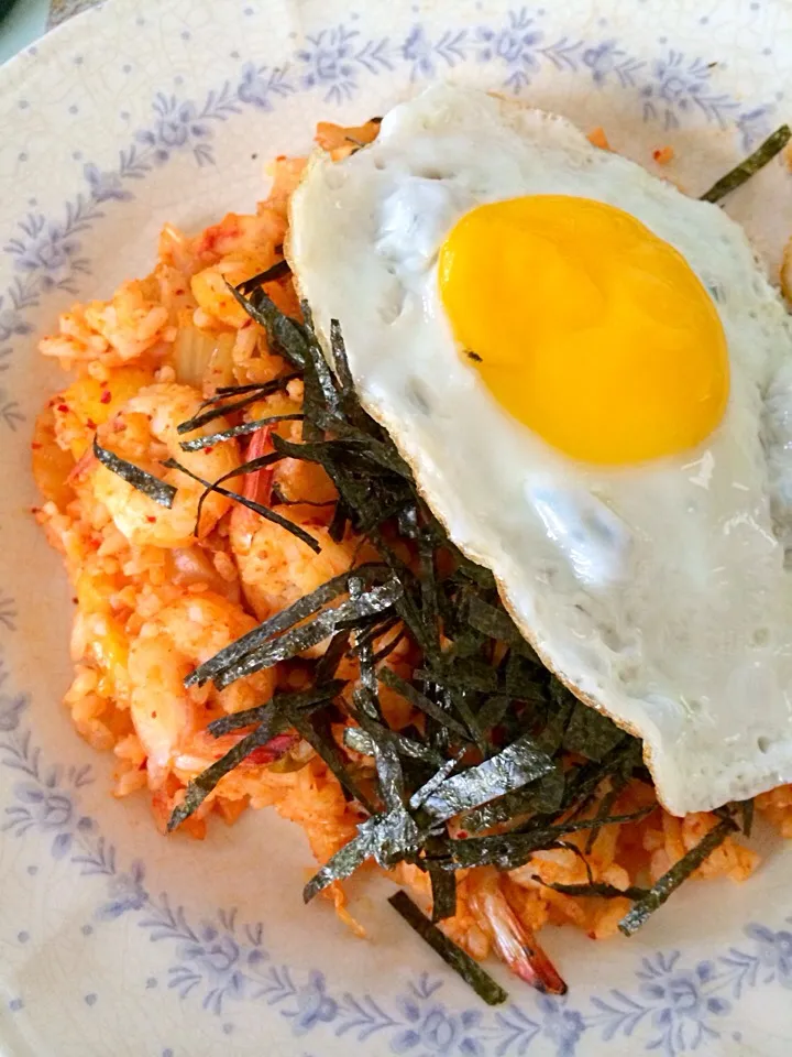 Kimchi seafood rice|Kim Keeさん