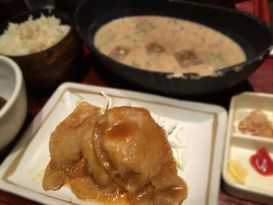 豚生姜焼きと冷汁定食|michiteruさん