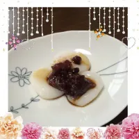 Snapdishの料理写真:白玉だんご〜(ू•‧̫•ू⑅)♡|ようこさん