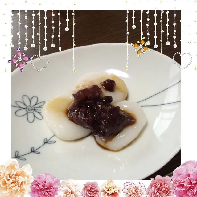 Snapdishの料理写真:白玉だんご〜(ू•‧̫•ू⑅)♡|ようこさん