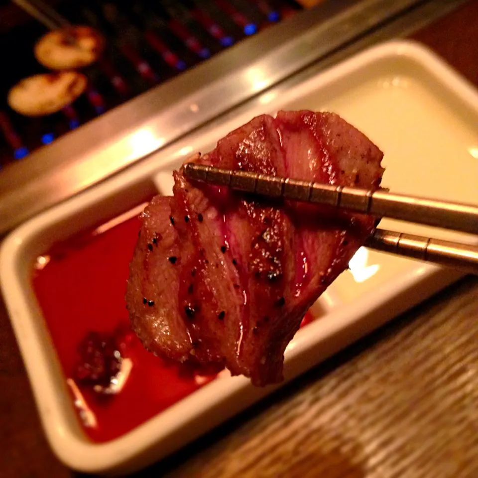 ＠焼肉トラジ園「東京出張からの〜♪焼き肉宴会なう〜！(^-^)」|TETSU♪😋さん