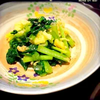 akikoさんの料理 水菜の天かす炒め♫