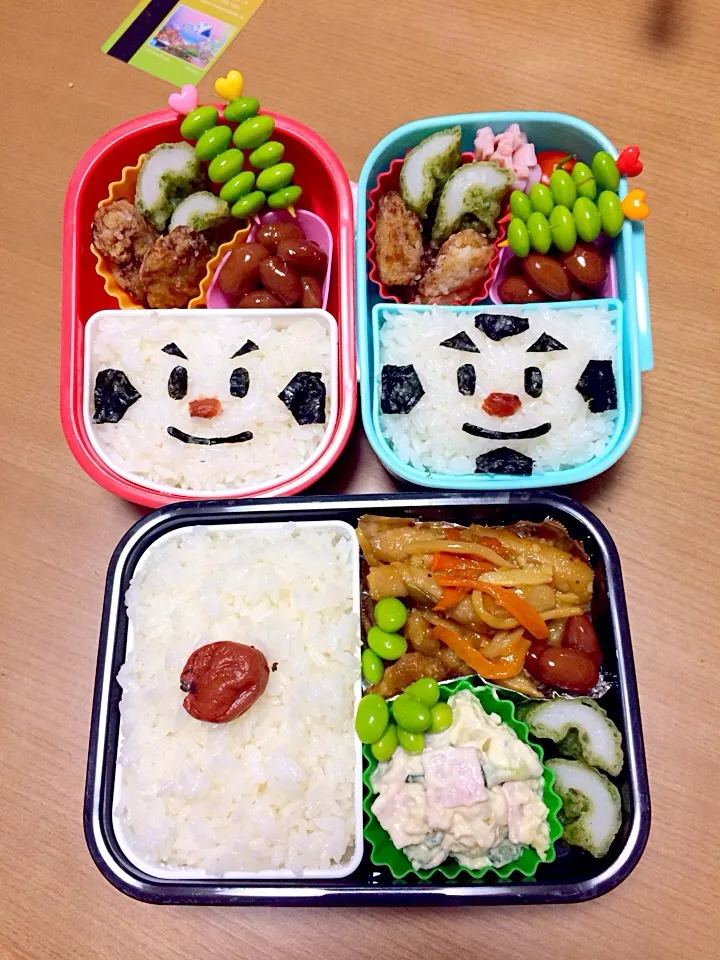 おむすびまん＆こむすびまんお弁当？！ww|そらおママさん