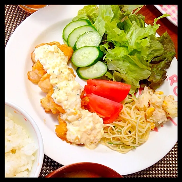 鶏胸肉のチキン南蛮プレート♡|きいたんさん