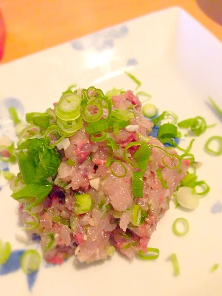 鯵のたたき finely chopped jack   Mackerel|Funky Chefさん