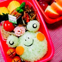 Snapdishの料理写真:幼稚園お弁当٩꒰๑• ̫•๑꒱۶♡|ごんさん