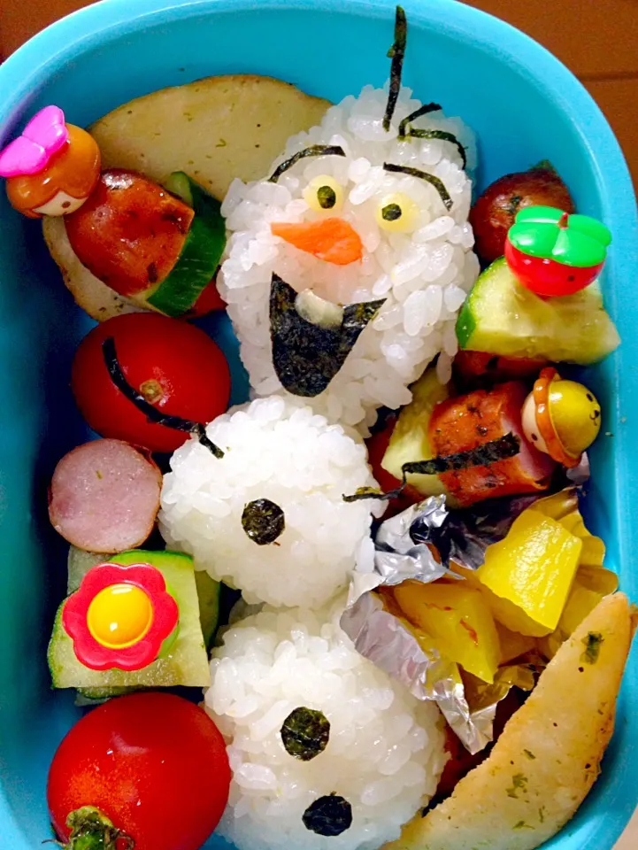 Snapdishの料理写真:オラフ弁当|りあママさん