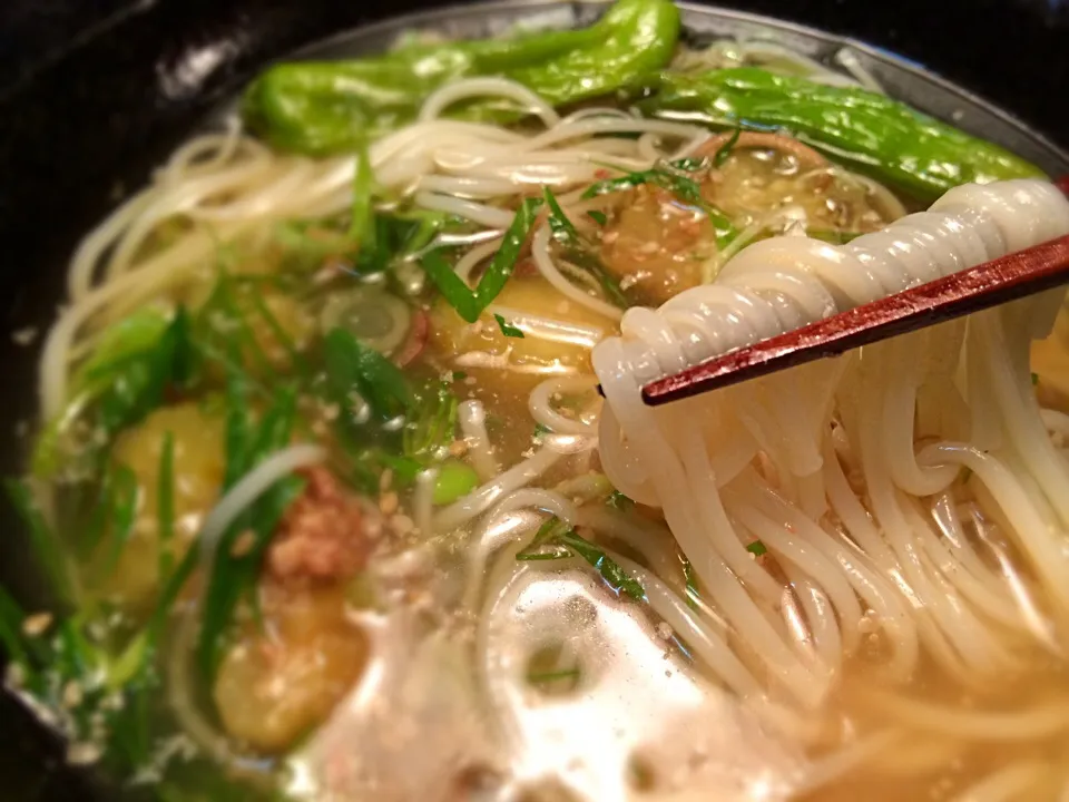 焼き茄子薬味そうめん5|半田手延べそうめんの店 阿波や壱兆さん