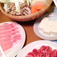 Snapdishの料理写真:しゃぶしゃぶ ＊ お肉をいただいたので♫|KECOさん