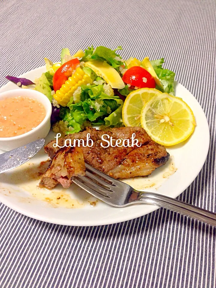 ダイエットメニュー ラムステーキ 🌿 Lamb Steak|thanksanさん