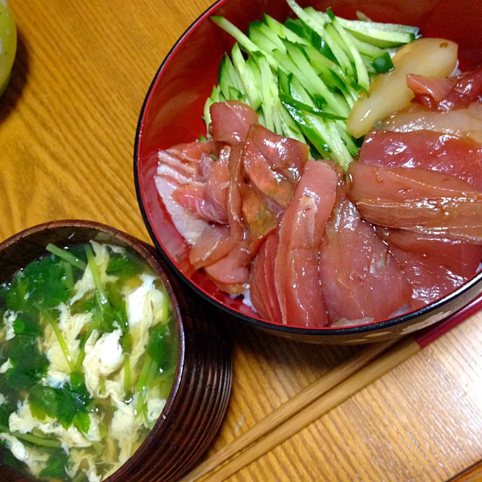 大島的漬け「べっこう漬け」丼|なお。さん