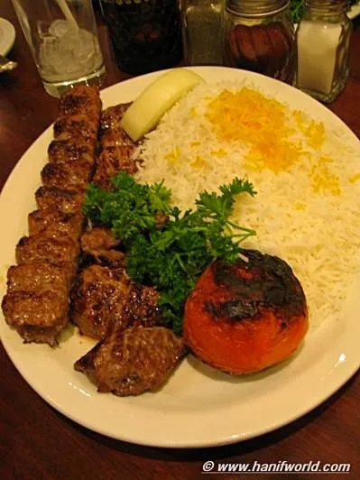 Persian koobide kabab... Grilled ground beef and tomato with basmati rice|Ghazal Shakibさん