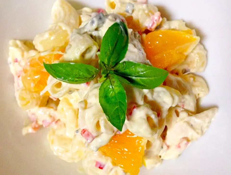 Chicken Macaroni salad w/ orange|Ederさん