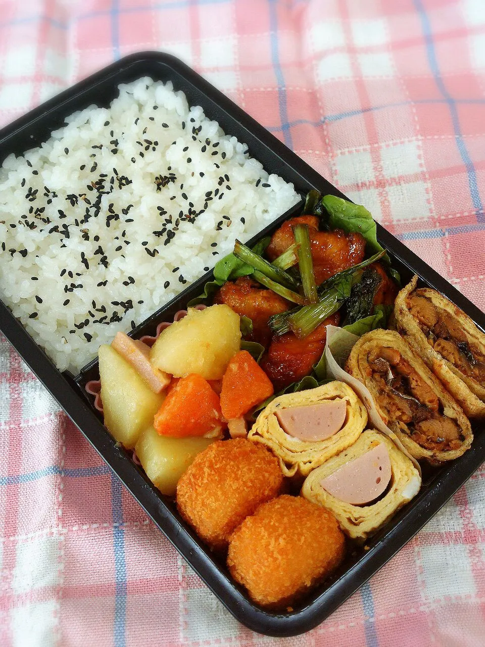 Snapdishの料理写真:14.6.14 男子高校生弁当|yukiさん