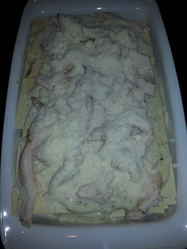 pre baked white chix lasagna.|Polly Gelfusoさん