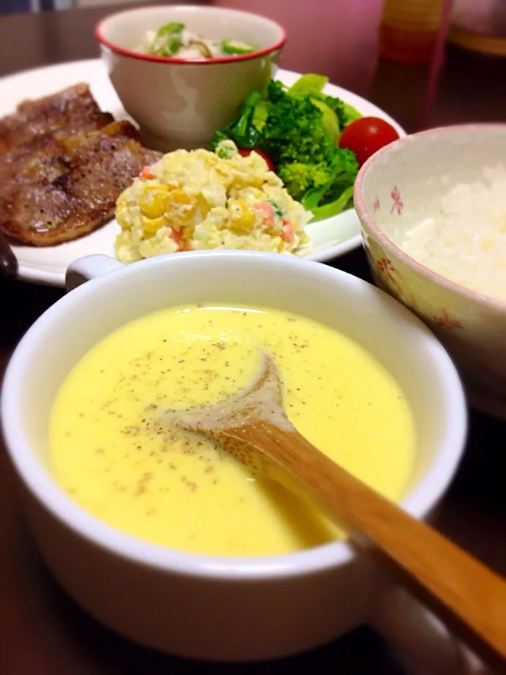 Sweet corn soup|YvoMiwaさん