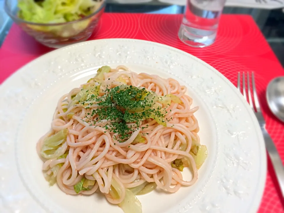 ソフトメンで手抜きたらこパスタ|いしぃむしぃさん