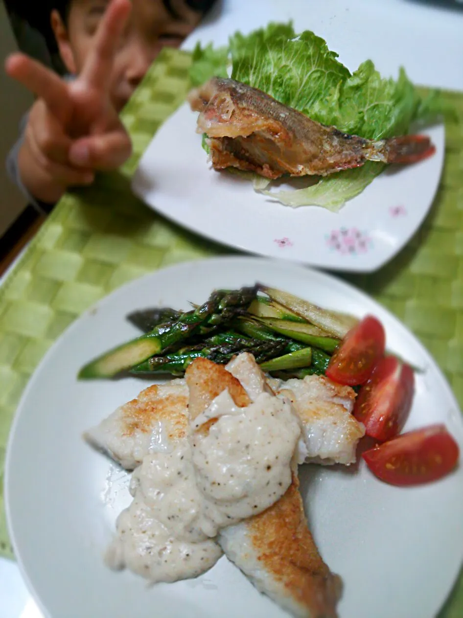 ソイのムニエル&カサゴ唐揚げ|彩さん